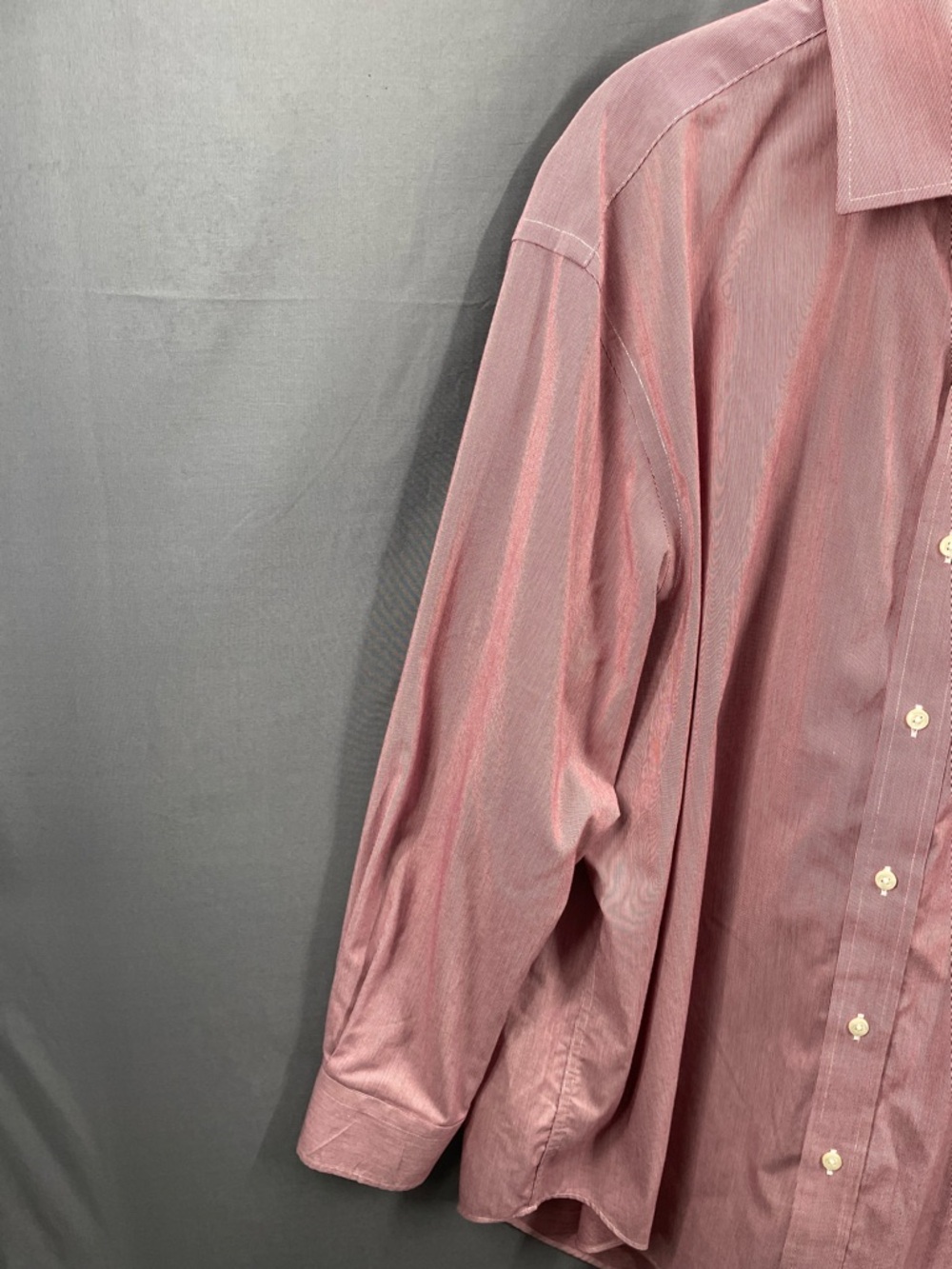 Lauren Ralph Lauren Pink Stripe Dress Shirt 17 32/33 — Professional Classic NWT - Picture 7 of 9